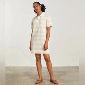EVERLANE NEW NWT WOMENS IVORY DRESS WHITE COTTON POLO SUMMER CASUAL SIZE M